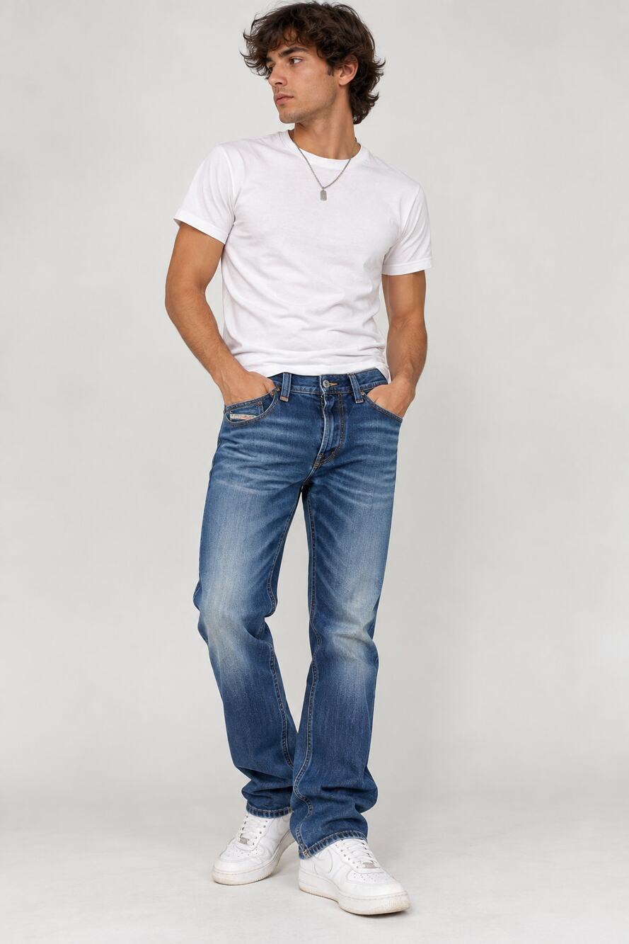 Diesel Viker Straight Fit Blue Jeans Mens 30x30